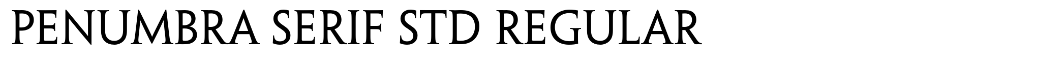 Penumbra Serif Std Regular image